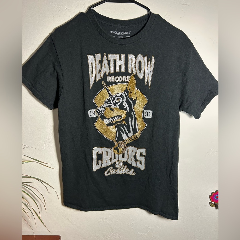 00’s Vintage Death Row Records Crooks & Castles Black Tee